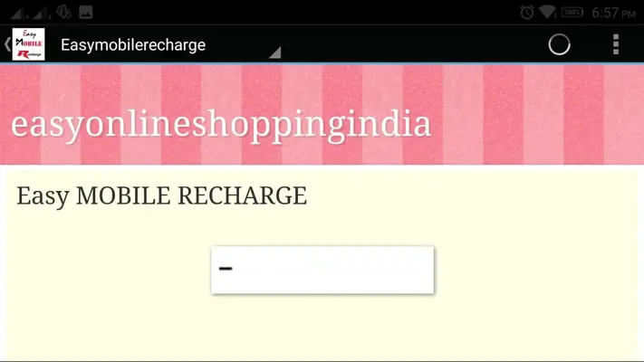 Easy Mobile Recharge India android App screenshot 0